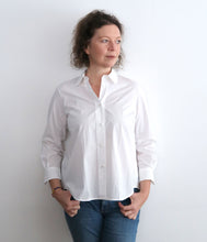 Load the image into the gallery viewer, Lareida Baumwoll-Mix Bluse Bluette