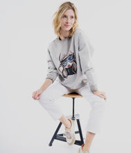 Load the image into the gallery viewer, Railin cotton blend jumper Art Edition Lilli Grill round neck long sleeve