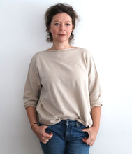 Laden Sie das Bild in den Galerie-Viewer, The Shirt Project dünner Baumwoll Strick Pullover U-Bootausschnitt 3/4 Arm