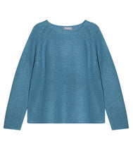 Load the image into the gallery viewer, Esisto cashmere jumper stand-up collar long sleeve