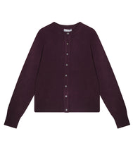Load the image into the gallery viewer, Esisto Kaschmir Strickjacke Rundhalsausschnitt Langarm