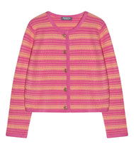 Load the image into the gallery viewer, Esisto cashmere cardigan round neck long sleeve