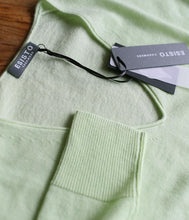Load the image into the gallery viewer, Esisto summer cashmere jumper V-neck long sleeve