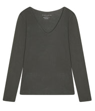 Load the image into the gallery viewer, Majestic Filatures Cotton Cashmere Shirt V-Neck Long Sleeve