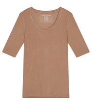 Load the image into the gallery viewer, Majestic Filatures Viscose Mix Shirt Round Neck Long Sleeve