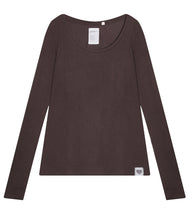 Load the image into the gallery viewer, The Shirt Project Baumwoll-Modal Unterzieh Shirt tiefer Rundhals Langarm