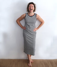 Load the image into the gallery viewer, The Shirt Project Bio-Baumwoll-Mix Trägerkleid Rippe