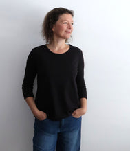 Load the image into the gallery viewer, The Shirt Project Organic cotton-modal-mix shirt round neck 3/4 sleeve