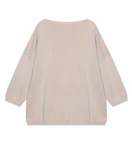 Laden Sie das Bild in den Galerie-Viewer, The Shirt Project dünner Baumwoll Strick Pullover U-Bootausschnitt 3/4 Arm