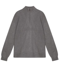 Load the image into the gallery viewer, engage Herren recycled Kaschmir Pullover Zip Kragen