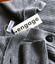 Load the image into the gallery viewer, engage Cashmere knit cardigan turtleneck