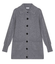 Load the image into the gallery viewer, engage Cashmere knit cardigan turtleneck