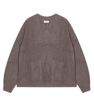 Load the image into the gallery viewer, engage recycled Kaschmir Strickjacke Strukturstrick