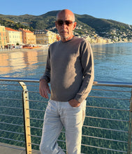 Load the image into the gallery viewer, engage Mens Cashmere Recycled Crew Neck Sweater