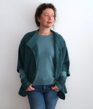 Laden Sie das Bild in den Galerie-Viewer, engage Kaschmir offene Poncho Jacke