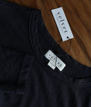 Load the image into the gallery viewer, Velvet by Graham and Spencer Cotton Shirt Liz Crew Neck Long Sleeve