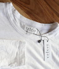 Load the image into the gallery viewer, Velvet by Graham and Spencer Cotton Shirt Liz Crew Neck Long Sleeve