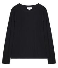 Load the image into the gallery viewer, Velvet by Graham and Spencer Cotton Shirt Liz Crew Neck Long Sleeve