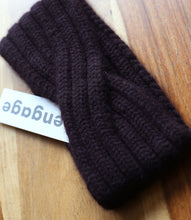 Load the image into the gallery viewer, engage cashmere headband curved