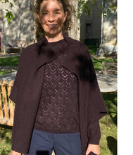 Laden Sie das Bild in den Galerie-Viewer, engage Kaschmir offene Poncho Jacke