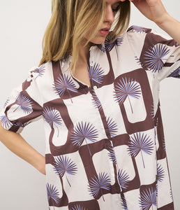 0039Italy Cotton dress Lina short sleeve