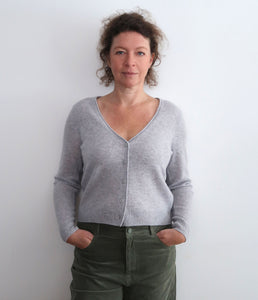 Esisto cashmere cardigan V-neck long sleeve