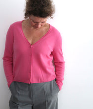 Load the image into the gallery viewer, Esisto cashmere cardigan V-neck long sleeve

