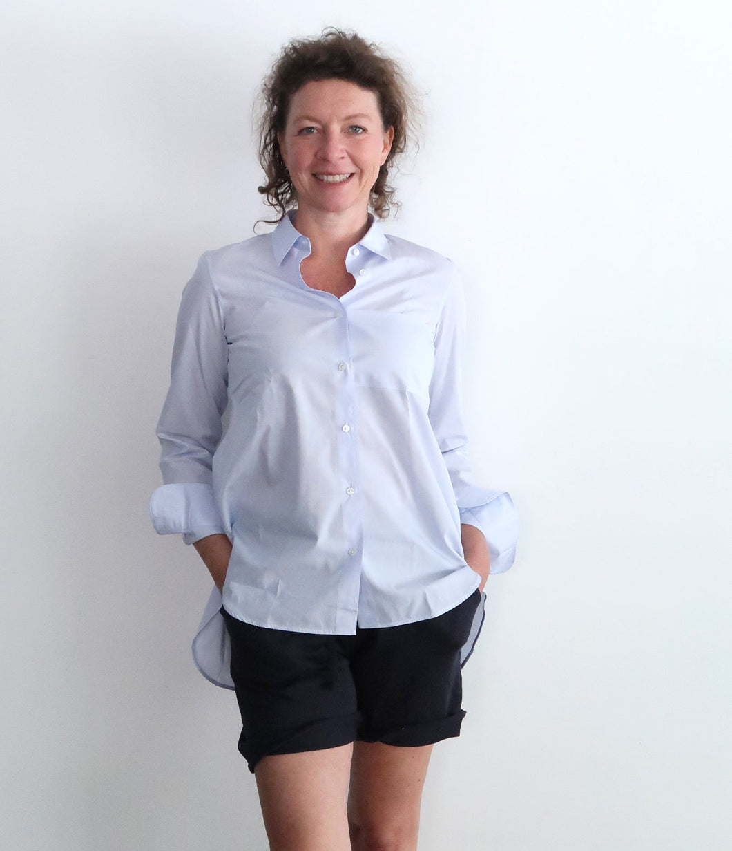 Lis Lareida Baumwoll Bluse Lenon Streifen