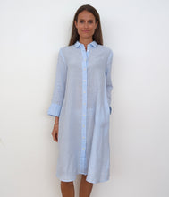 Load the image into the gallery viewer, 0039Italy linen dress Lina 3/4 sleeve
