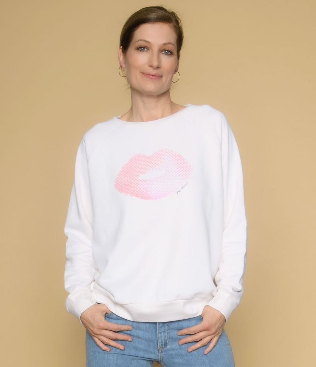 Railin cotton blend jumper Art Edition Jürgen Katzenberger round neck long sleeve