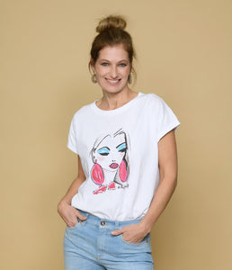 Railin cotton T-shirt Art Edition Lilli Grill round neck short sleeve