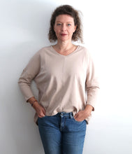 Load the image into the gallery viewer, The Shirt Project Organic Baumwoll Sweatshirt V-Ausschnitt 3/4 Arm
