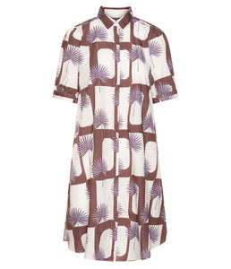 0039Italy Cotton dress Lina short sleeve