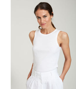 0039Italy Baumwoll-Mix Top Ella Rippe