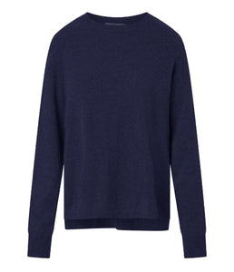 0039Italy Kaschmir-Wolle-Mix Pullover Rundhalsausschnitt Nikita