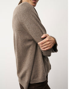 0039Italy Kaschmir-Wolle-Mix Pullover Rundhalsausschnitt Nikita