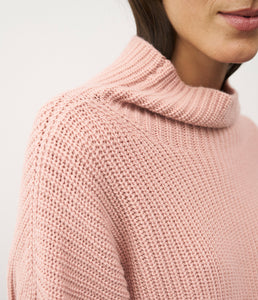 0039Italy Kaschmir-Wolle-Mix Stehkragen Pullover Lona