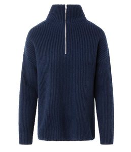0039Italy Kaschmir-Wolle-Mix Stehkragen Pullover Lona T
