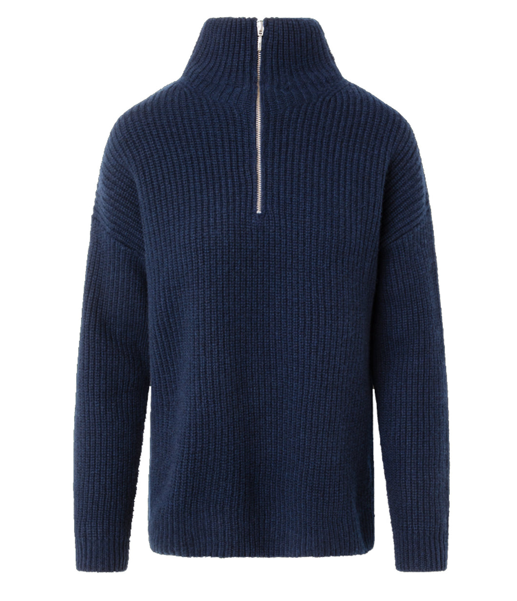 0039Italy Kaschmir-Wolle-Mix Stehkragen Pullover Lona T