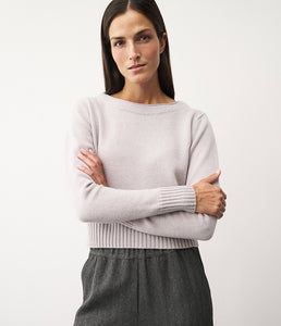 0039Italy Kaschmir-Wolle-Mix Stehkragen Pullover Romy