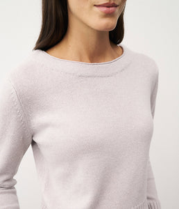 0039Italy Kaschmir-Wolle-Mix Stehkragen Pullover Romy