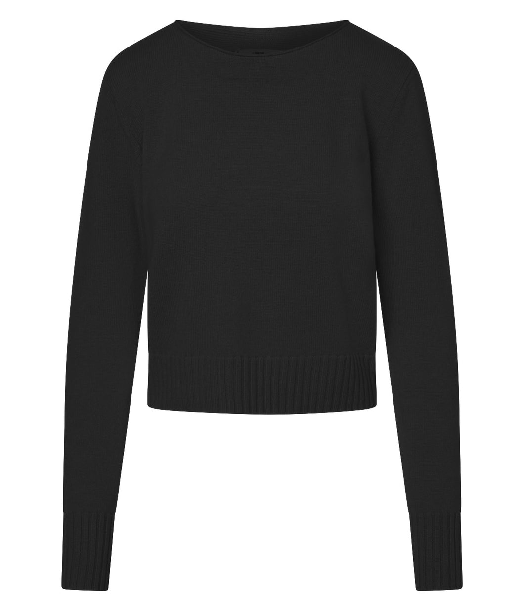 0039Italy Kaschmir-Wolle-Mix Stehkragen Pullover Romy