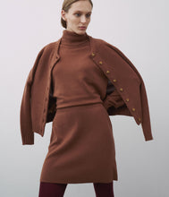 Laden Sie das Bild in den Galerie-Viewer, 0039Italy Kaschmir-Wolle-Mix Strickjacke Giulia Rundhalsausschnitt
