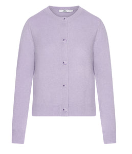 0039Italy cashmere-wool blend cardigan Giulia round neckline