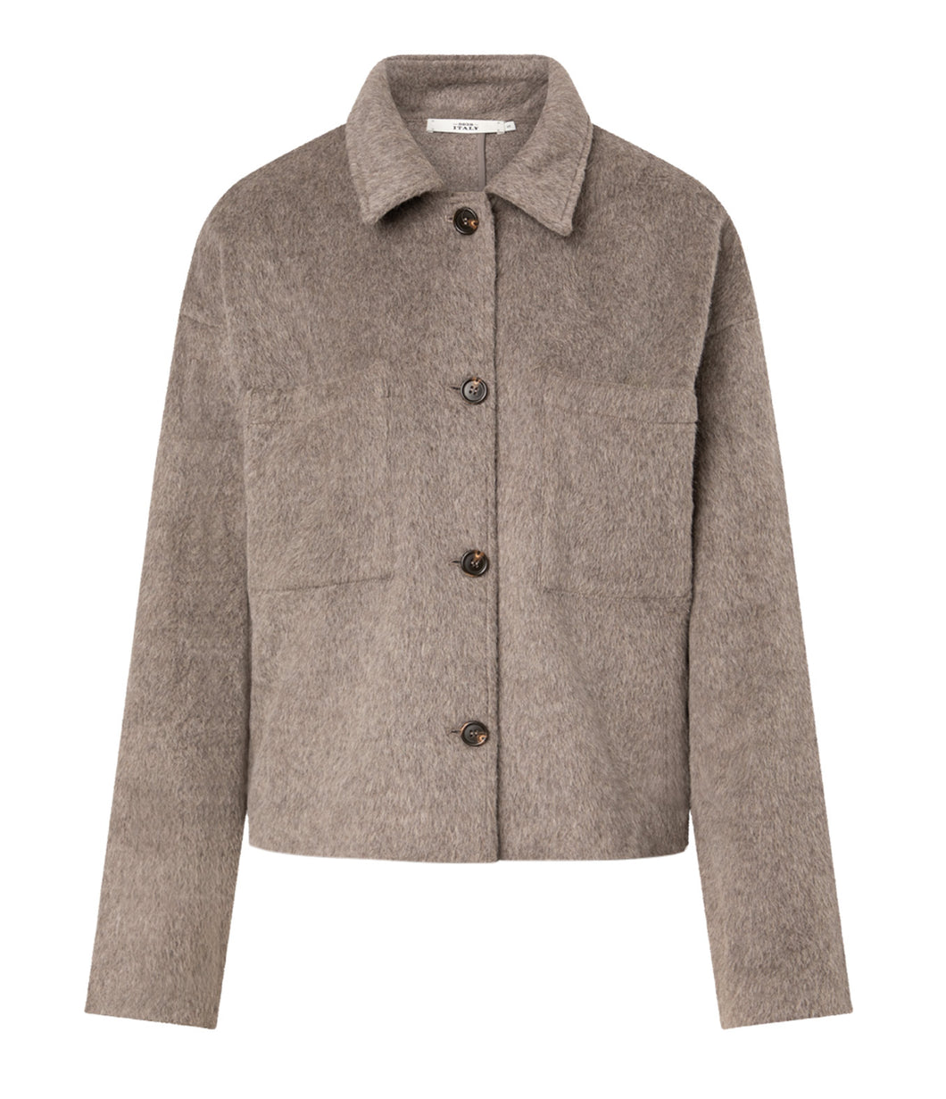 0039Italy Outdoor Alpaka-Mix Jacke Hazel