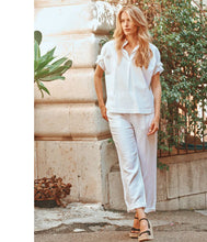 Load the image into the gallery viewer, 0039Italy Tencel linen trousers Tasmin New
