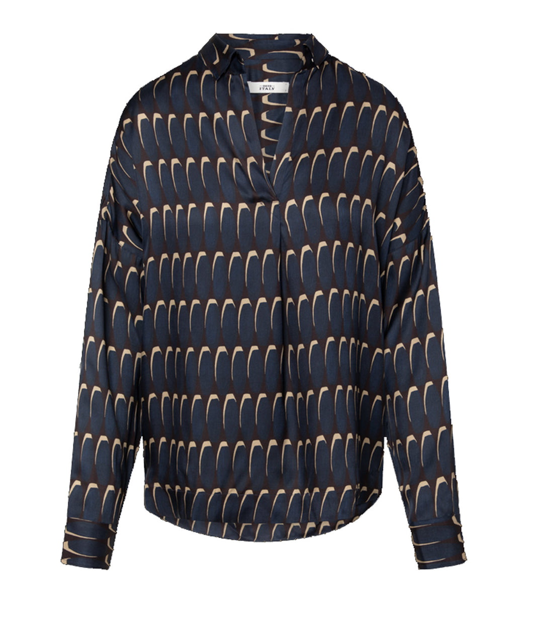 0039Italy Viskose Bluse Derry Langarm