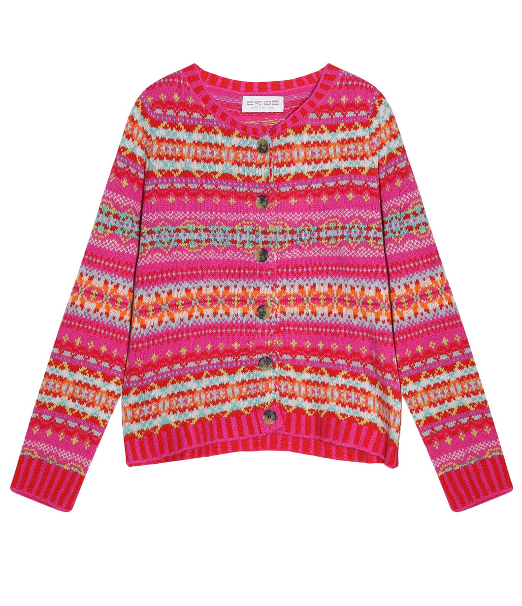 Eribé Strickjacke Kinross Rundhalsausschnitt