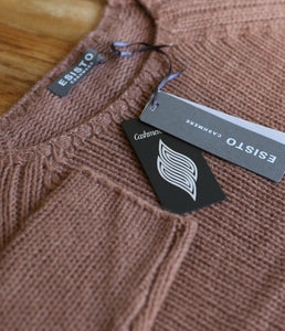 Esisto cashmere jumper stand-up collar long sleeve