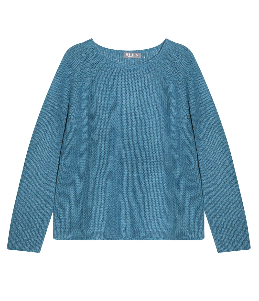 Esisto cashmere jumper stand-up collar long sleeve